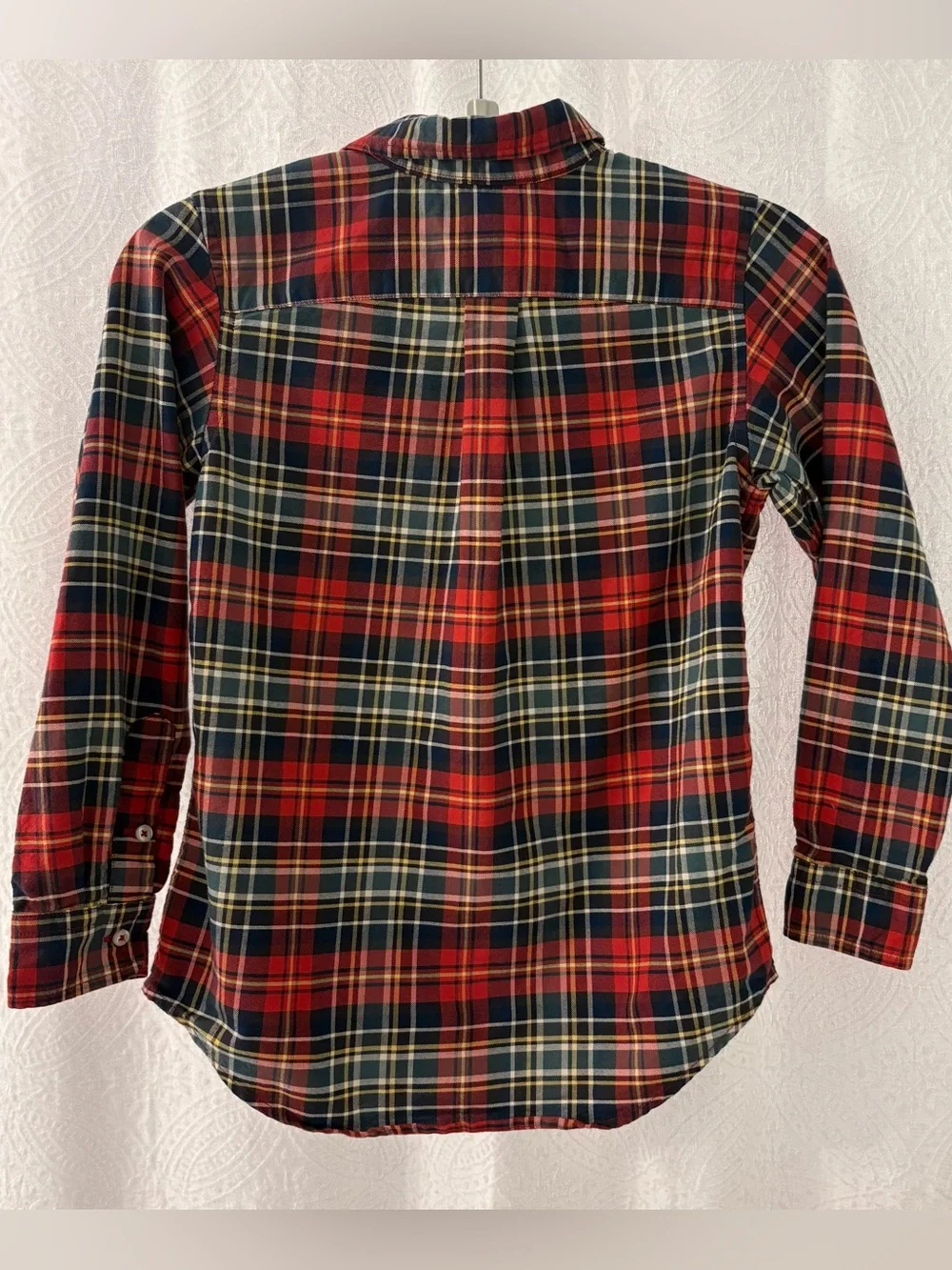 Ralph Lauren Red Plaid Button-Down Shirt Size 7